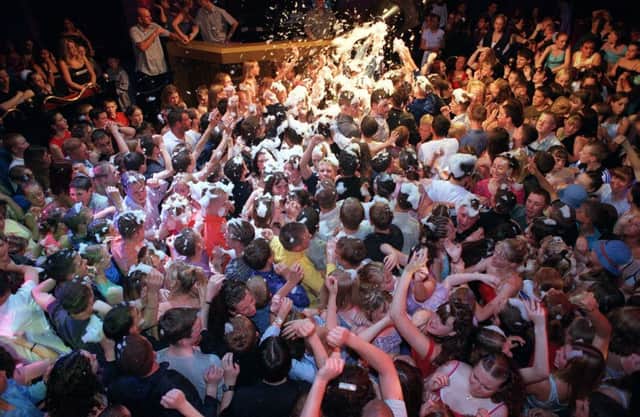 The foam party at the Wesley attracted hundreds of happy people. Were you one of them?