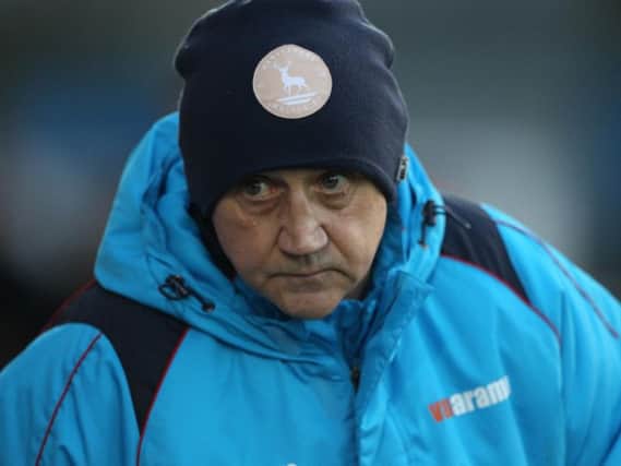 Hartlepool United manager Richard Money has won just twice in his first seven games in charge. (via Shutterpress)