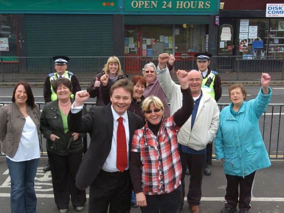 Flashback to 2009 when Hartlepool's then MP, Iain Wright, front centre, and campaigners celebrate victory in the battle against a previous 24-hour 'booze hatch' bid. Our letter writer is unhappy at a similar application 10 years later.