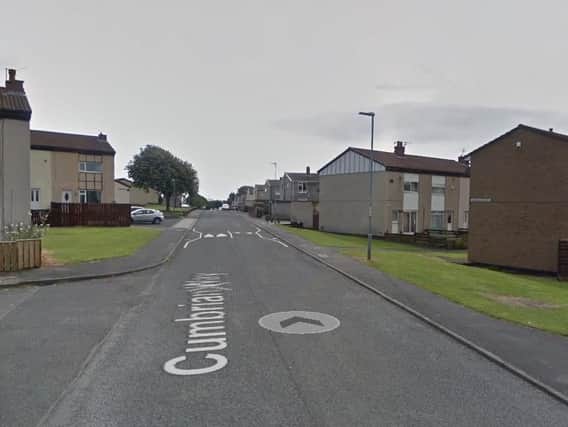 The incident happened on Cumbrian Way, Peterlee. 
Image by Google Maps.
