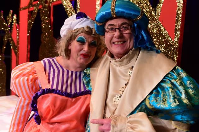 Kevin Lloyd (left) and Keith Hair apear in  Seaton Academy of Dance's 38th Annual Pantomime, Dick Whittington and his Cat.
