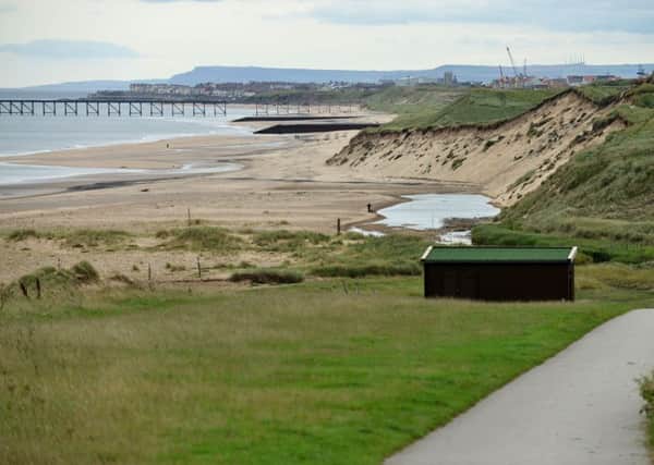 The coastal path from Crimdon in the direction of Hartlepool.
