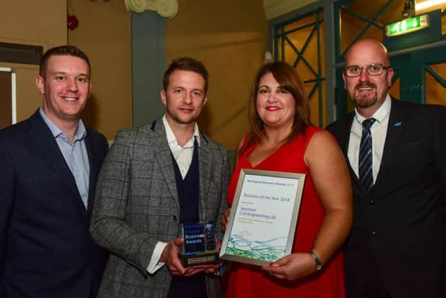 The 2018 Hartlepool Overall Business of the Year Award winners, Seymour Civil Engineering.