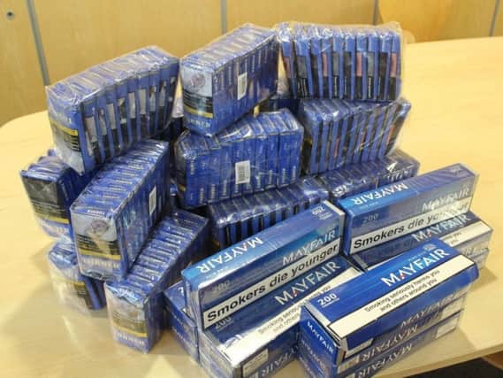 Millions of illegal cigarettes are flooding the market and undermining efforts to reduce smoking rates, according to the Local Government Association. Pic: Durham County Council/PA Wire.