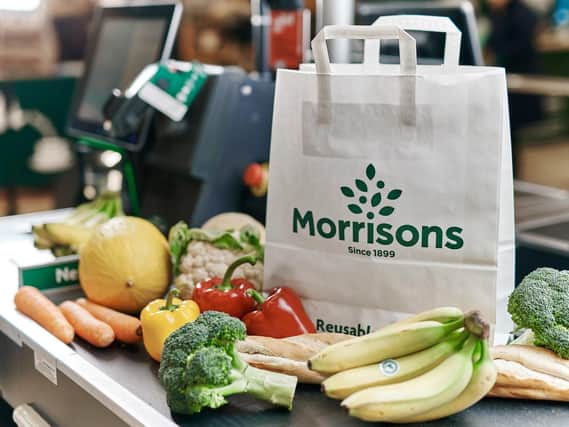 Morrisons' US-style paper grocery bags will be priced at 20p and are to be introduced at eight stores as part of a eight-week trial. Photo by Press Association.