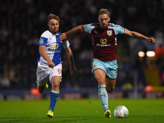 Harry Chapman in action for Blackburn Rovers during a loan spell last season. Getty Images.
