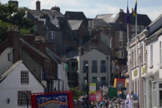 Crowds at the 2018 Durham Miners Gala.