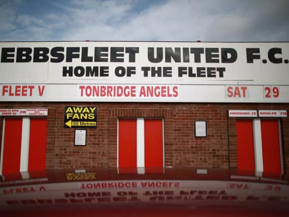 Ebbsfleet United are holding a pitch inspection in the morning. Getty Images.
