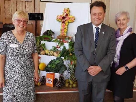 From left, The Reverend Cath Thompson, of the Church of the Nazarene, Councillor Stephen Thomas, chair of Hartlepool Borough Council's adult and community based services committee, and Caroline Ryder-Jones, from Dementia-Friendly Hartlepool, at a dementia friendly harvest festival last year. 

Read more at: https://www.hartlepoolmail.co.uk/news/hartlepool-borough-council-vows-to-help-people-with-dementia-1-9487717