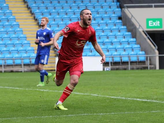 Liam Noble is Hartlepool United's top scorer this season with 12 goals. He is out with an ankle injury.