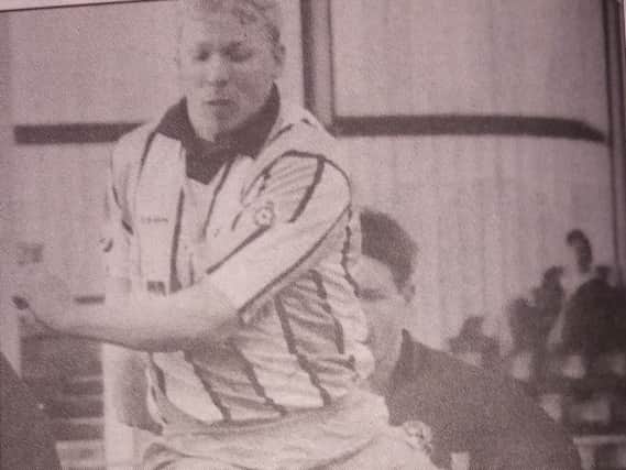 Joe Allon who struck twice to put Pools right back into this hard-fought clash.