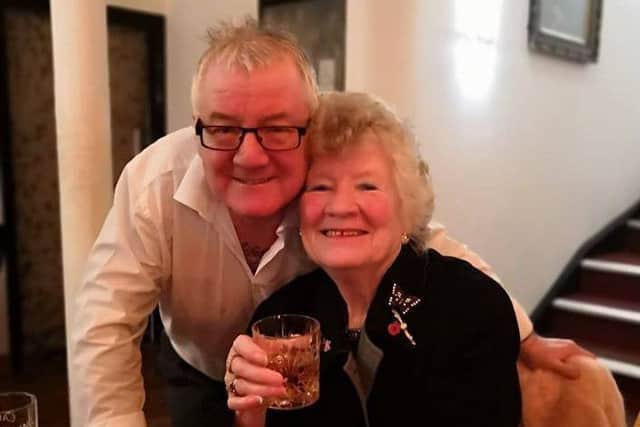 Les with mum Ann who celebrated her 80th birthday recently.