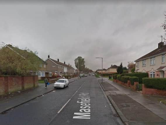 The incident happened on Masefield Road in Hartlepool. Image copyright Google Maps.
