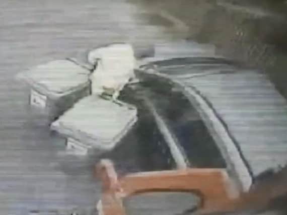 Impatient motorist almost hits council worker after driving around bin wagon in Hartlepool.