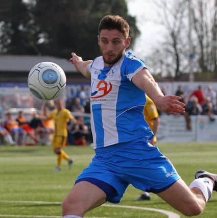 Jake Cassidy in action for Hartlepool United. Picture by Gareth Williams/AHPIX.com