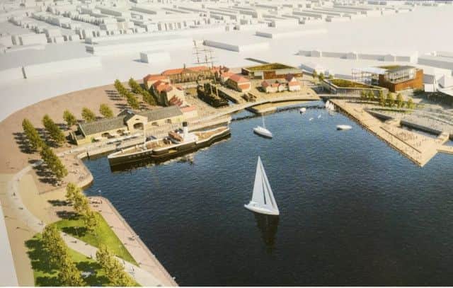 The Waterfront plans for Hartlepool.