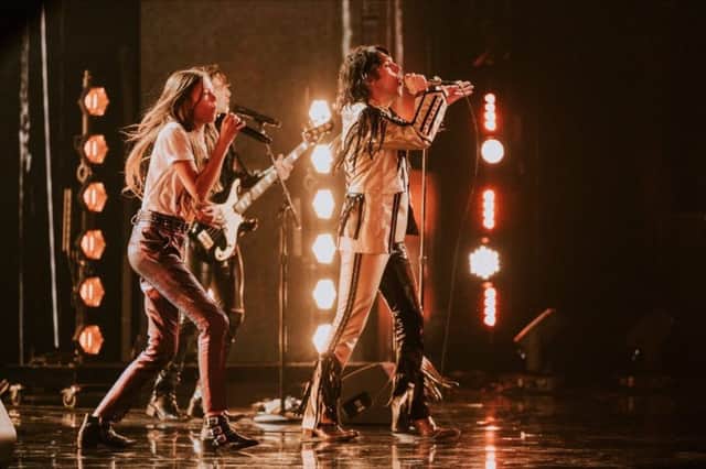 Courtney Hadwin with The Struts