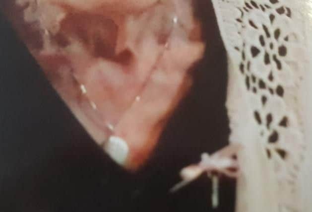 A silver necklace which was among items stolen from the womans home in Lawson Road, Seaton Carew, at around 4pm on Saturday, February 9.