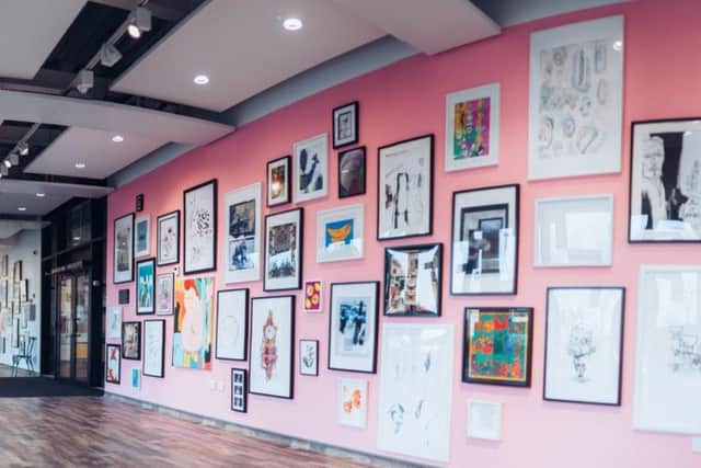 An exhibition of work produced by students and staff using a wide range of media and techniques is on public view at the Northern School of Art in Hartlepool.