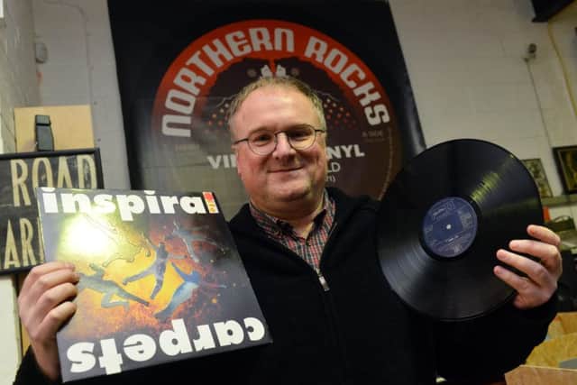 Northern Rocks Vintage Vinyl inside Kiwi Trading. Owner Phil Dunn