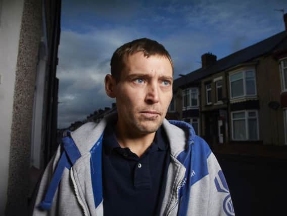 Hartlepool resident Graham is forced to resort to shoplifting to survive. 
Image by Channel 4.