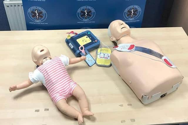 Some of the equipment and training dummies used by Hartlepool Ambulance Charity.