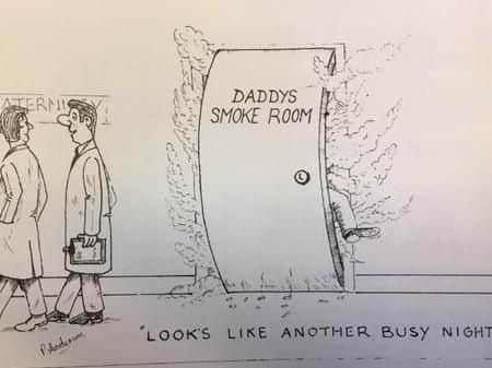 A cartoon which featured in the hospital trust newsletter around 1980.