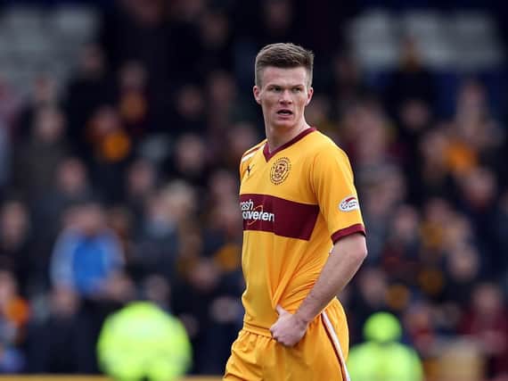 Fraser Kerr playing for former club Motherwell.