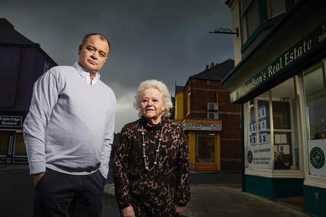 Billy and Julie run a letting agency in Hartlepool. 
Image by Channel 4.