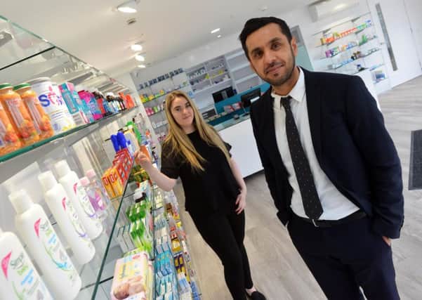Middle Warren Pharmacy has just opened at Merlin Way. Pharmacist Qammar Nazir and trainee dispenser Amber Orley