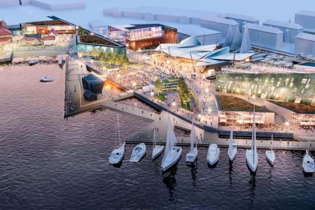 Artist's impression of Hartlepool waterfront including the former Jackson's Landing site.