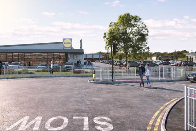 Artistic impression of the retail plans for the former East Durham College site in Peterlee. Picture credit: Vector Design Concepts and the Harris Partnership
.