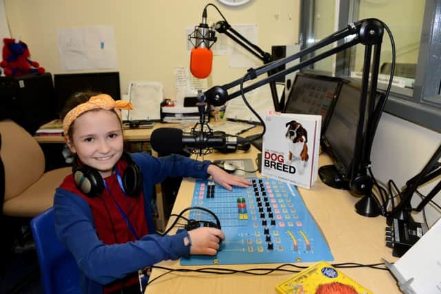 Stranton Primary school pupil and junior radio reporter Amelia Stanczak.