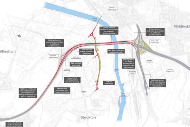 Plans for Option 1, the Tees Viaduct Capacity Enhancement Option.