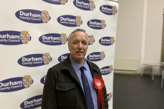 John Higgins  Durham County Council (DCC) Wingate by-election winner (Labour Party)