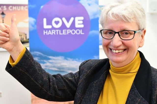 Gill Alexander, the Chief Executive of Hartlepool Borough Council at the launch of the Love Hartlepool campaign.