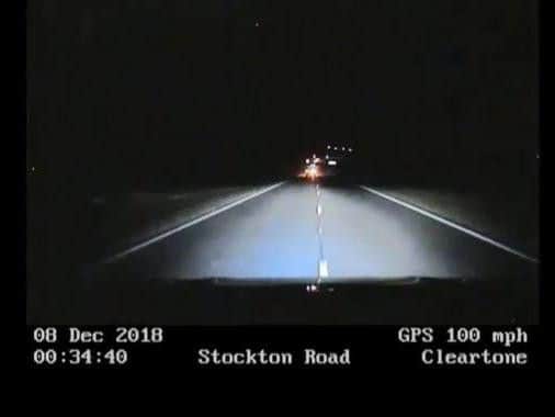 Police camera footage of the pursuit illustrate the speeds the Seat Ibiza was reaching.