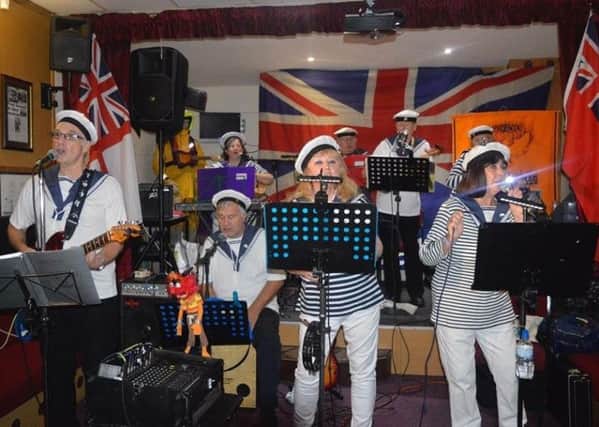 The Phoenix Variety Showgroup performing at Hartlepool's Small Crafts Club. Picture courtesy of Ian Altringham.