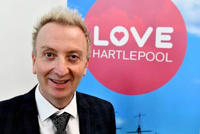 Council leader Christopher Akers-Belcher at the Love Hartlepool campaign launch.