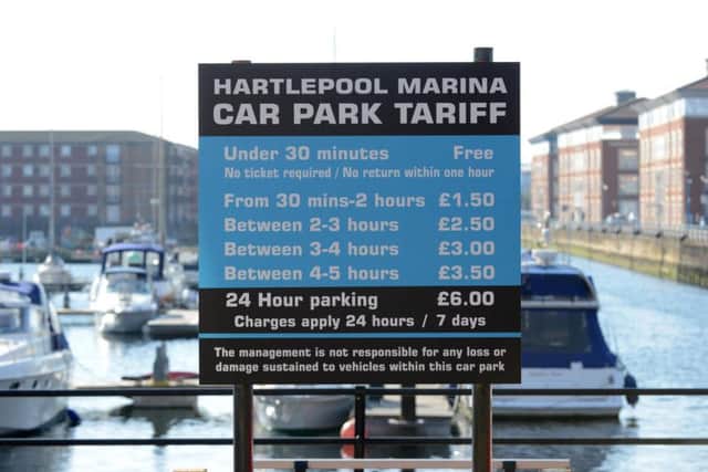 The new parking charges at Navigation Point