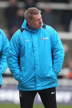 Hartlepool United manager Craig Hignett during the Vanarama National League match between Hartlepool United and Solihull Moors at Victoria Park, Hartlepool on Saturday 6th April 2019. (Credit: Mark Fletcher | Shutter Press)
©Shutter Press
Tel: +44 7752 571576
e-mail: mark@shutterpress.co.uk
Address: 1 Victoria Grove, Stockton on Tees, TS19 7EL