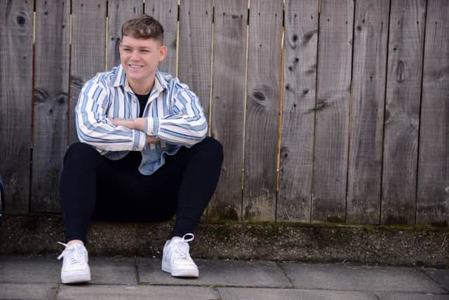 Eurovision contestant Michael Rice back home in Hartlepool.