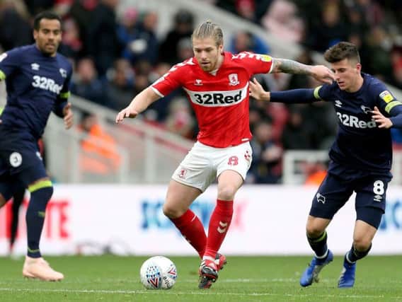Middlesbrough midfielder Adam Clayton has urged supporters to stick with their team in the final few weeks of the season.