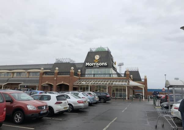 The car park at Hartlepool's Morrisons store.