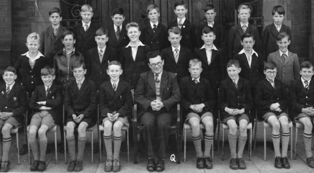 Colin Metcalfe , bottom row far right, in his days at West Hartlepool Technical Day School.