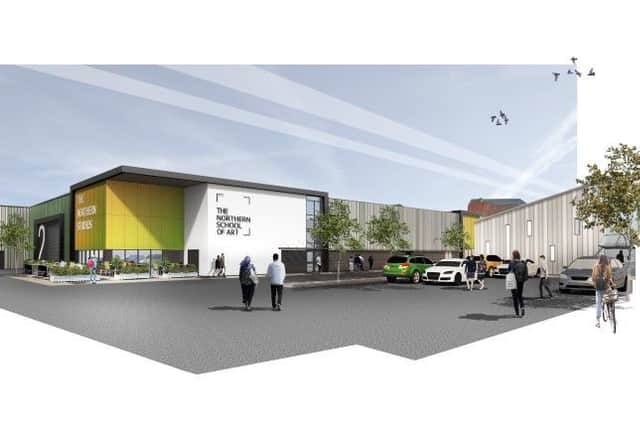 Artist impression of 'The Northern Studios' the new 30,000 sq ft film and television studio and production facility to be built in Hartlepool.