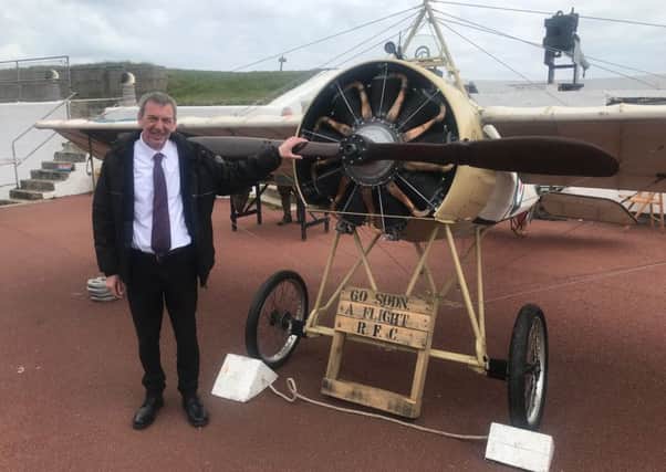 Hartlepool MP Mike Hill at the Heugh Battery Museum