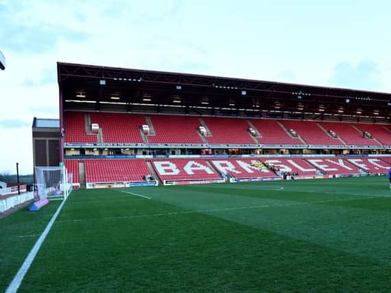 Police investigating an incident in the tunnel after a match at Barnsley Football Club on Saturday have arrested a man on suspicion of racially aggravated offences.