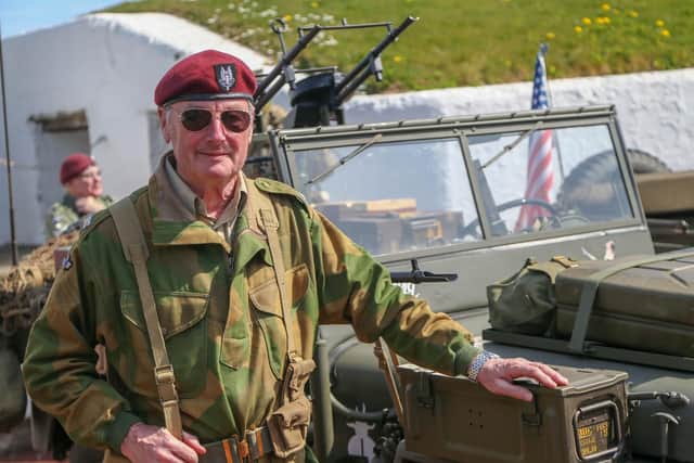 Bob Dunkley, a volunteer at the Heugh Battery and a member of the Durham and Tees Valley branch of the Military Vehicle Trust.