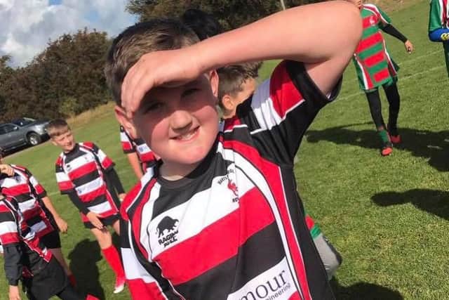 Young rugby player Harry Calvert has been left shaken by the ordeal.